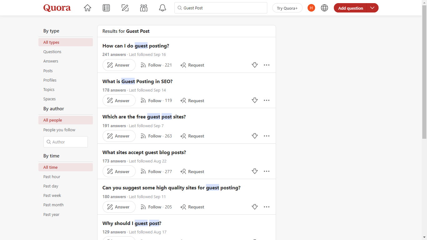 How to learn guest posting from Quora