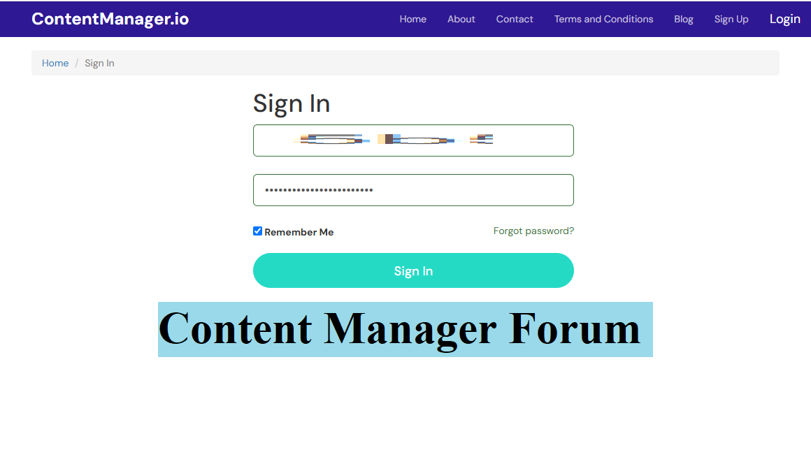 Content Manager Forum