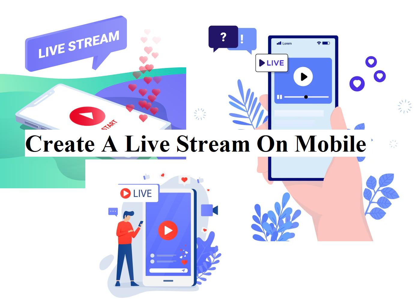 Create a live stream on mobile